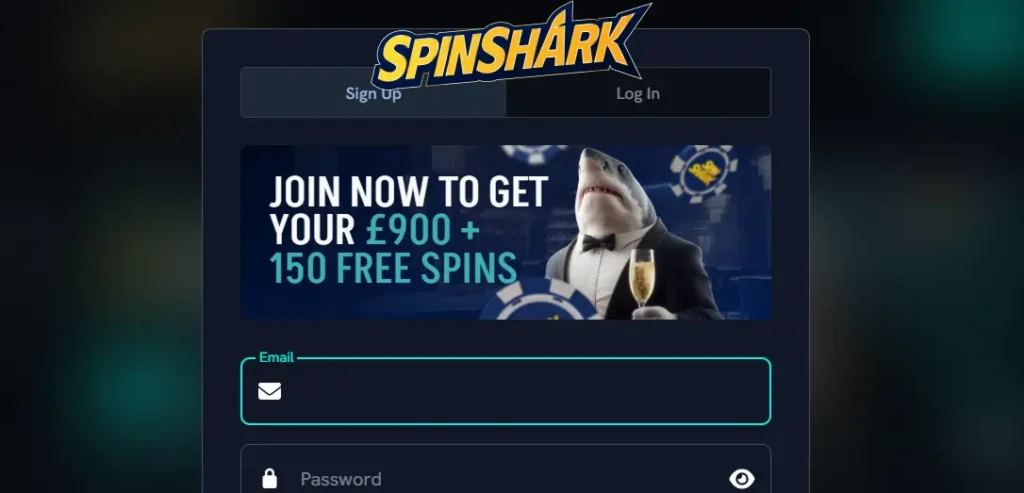 SpinShark Casino login